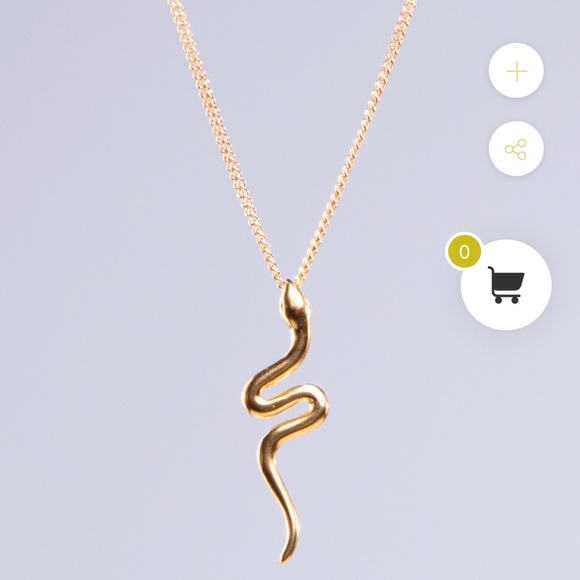Jewelry - New with box: Gold Snake Necklace